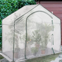 IDMarket Serre d'hivernage forme de maison pour balcon et terrasse* Protection Du Jardin|Serres