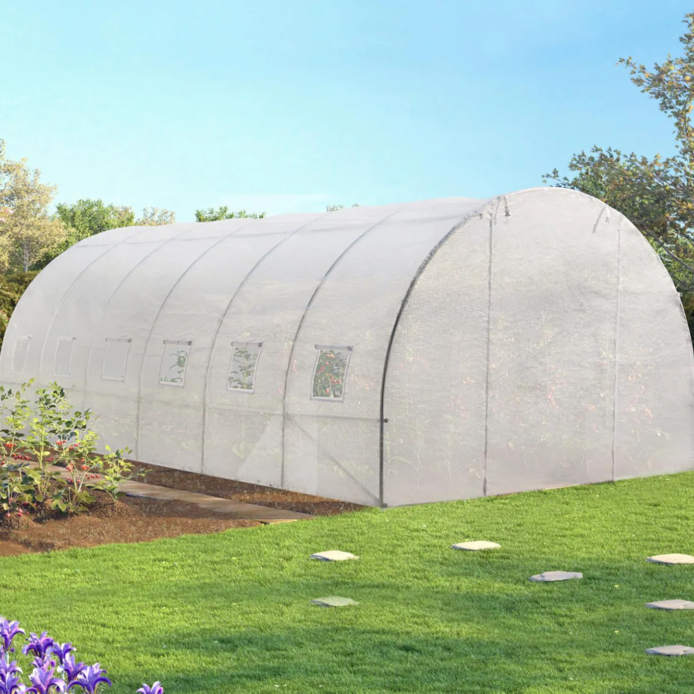 IDMarket Serre 6x3 m transparente* Serres Tunnel|Serres