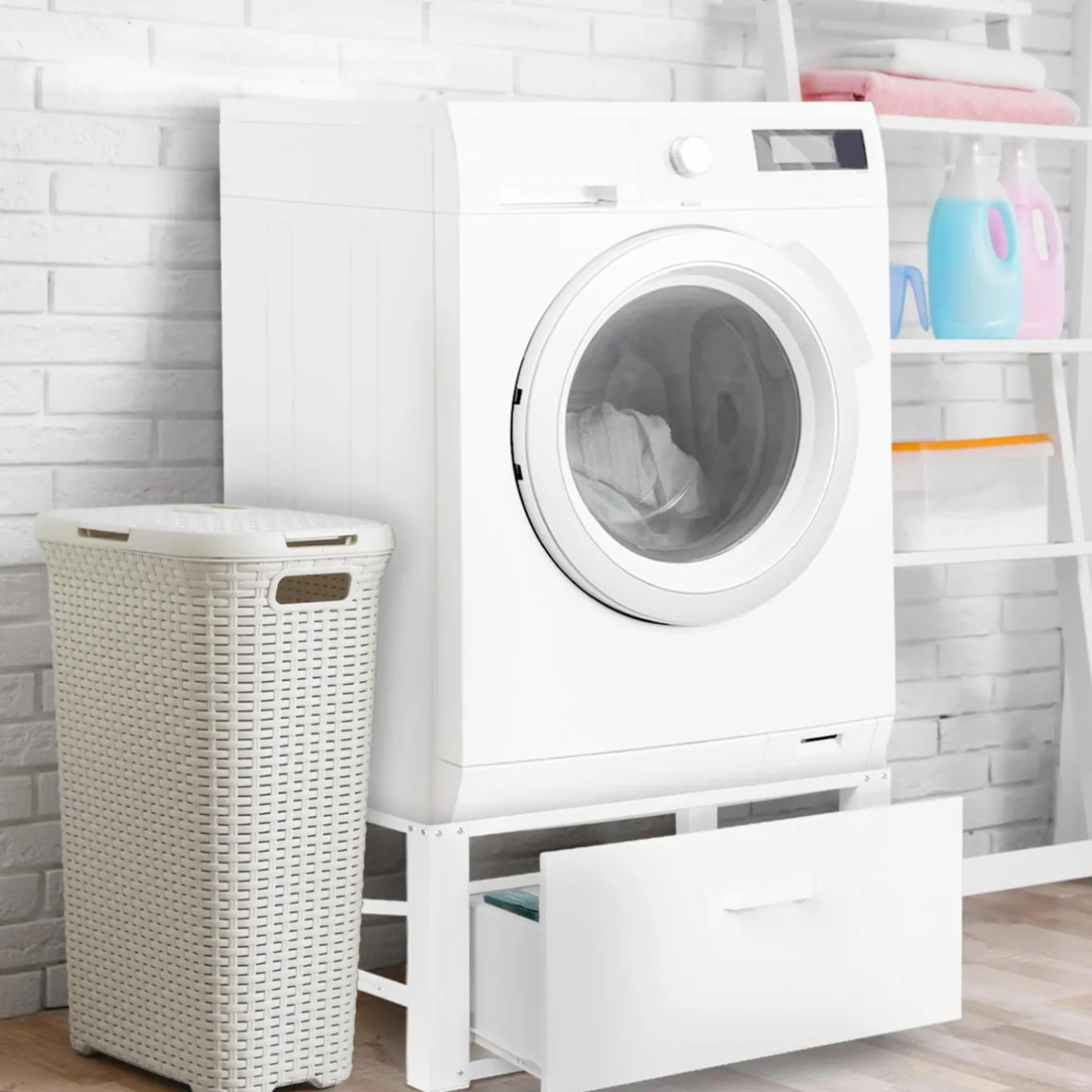 IDMarket Socle rehausseur machine à laver* Rangement Et Accessoires|Séchoirs À Linge