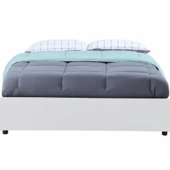 IDMarket Sommier coffre de rangement 160x200 cm blanc* Collection Contemporaine|Chambre Complète Adulte