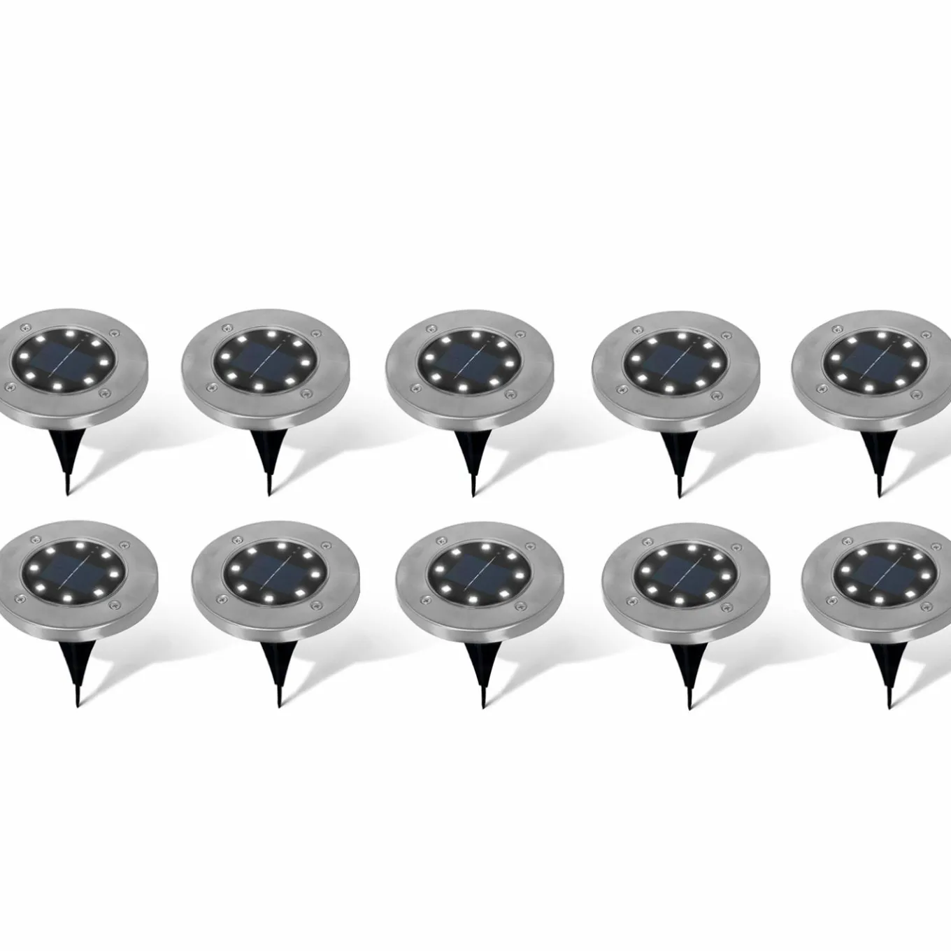 IDMarket Spots solaires extérieur LED* Eclairages D'Ambiance