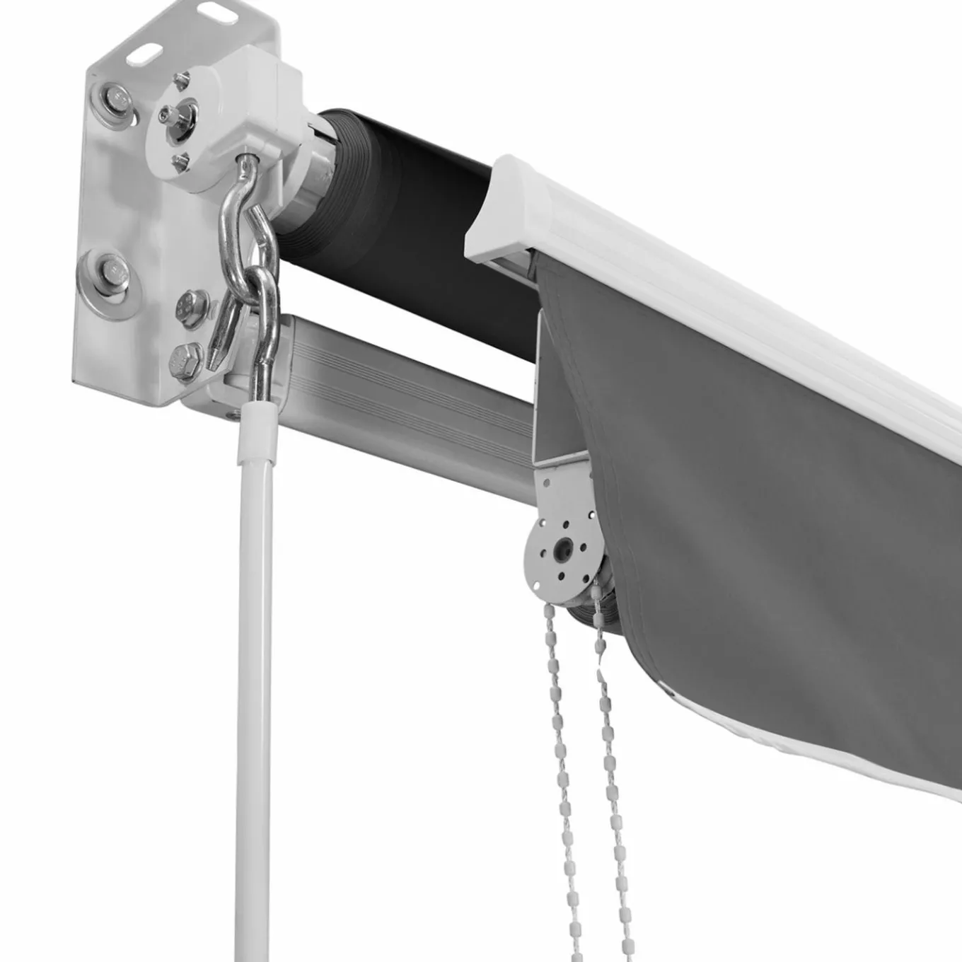 IDMarket Store banne gris anthracite 4x3 m* Stores Bannes