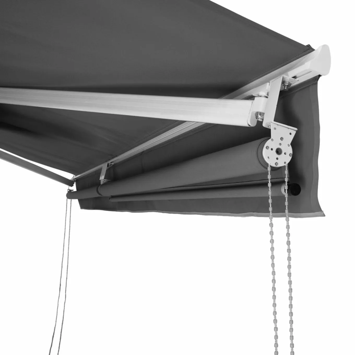 IDMarket Store banne gris anthracite 4x3 m* Stores Bannes