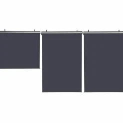 IDMarket Store enrouleur vertical gris pour pergola* Accessoires Pergolas Et Tonnelles