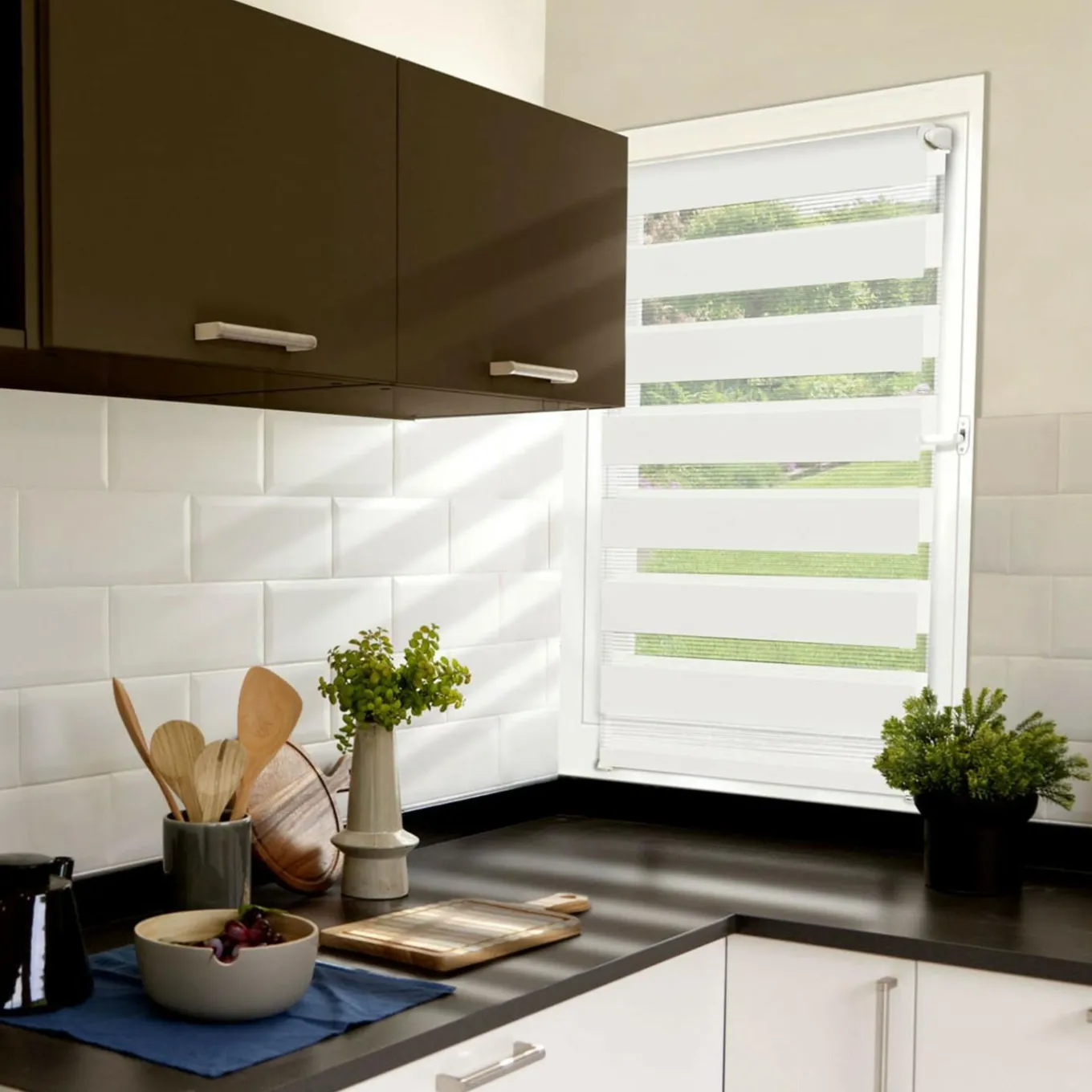 IDMarket Store jour nuit blanc 60 x 120 cm* Stores