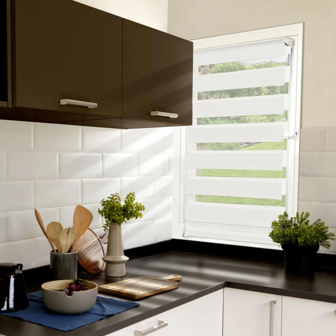 IDMarket Store jour nuit blanc 50 x 150 cm* Stores