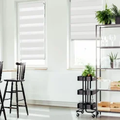 IDMarket Stores jour nuit blancs 55x 170 cm* Stores