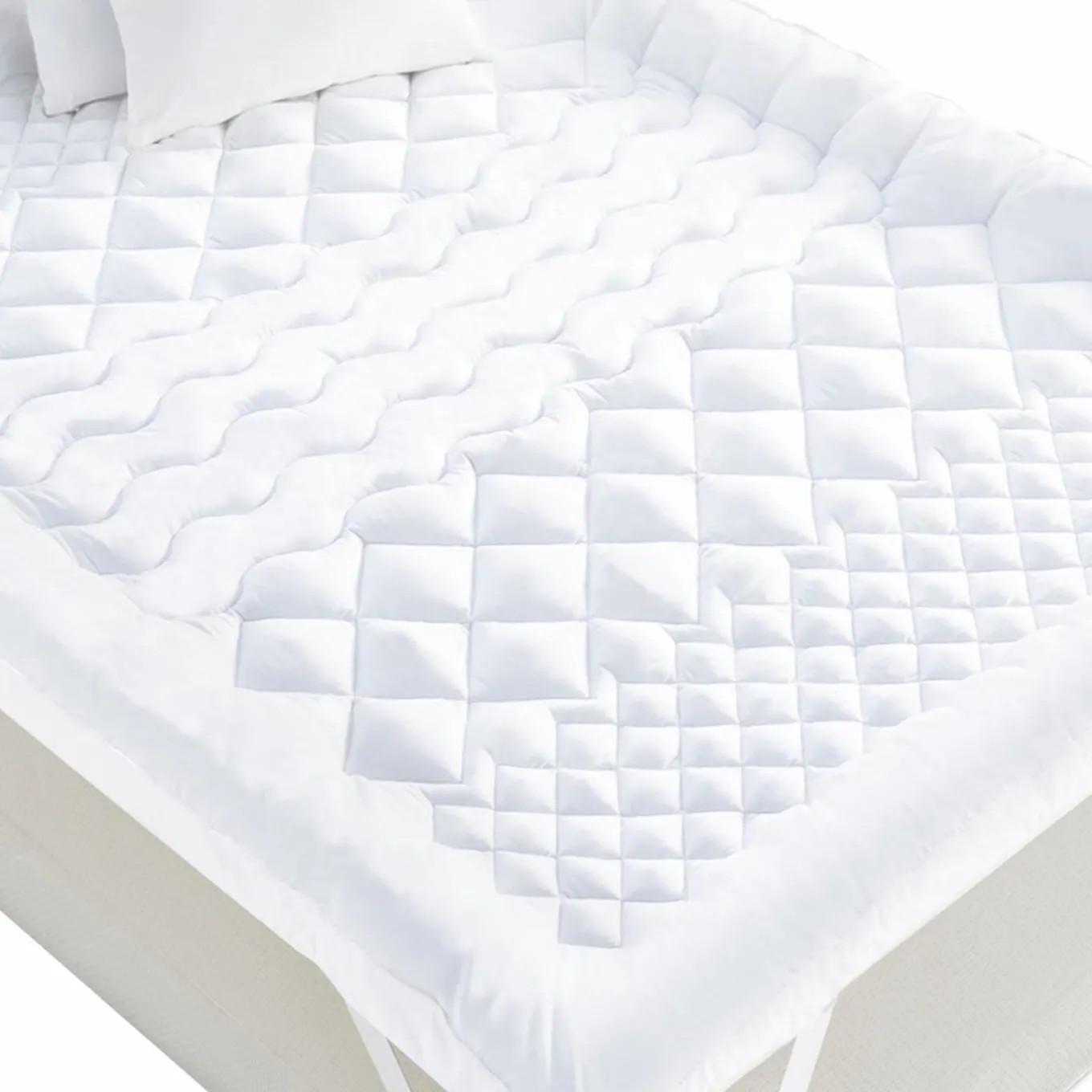 IDMarket Surmatelas 140x190 cm 7 zones de confort moelleux* Surmatelas|Chambre Complète Adulte