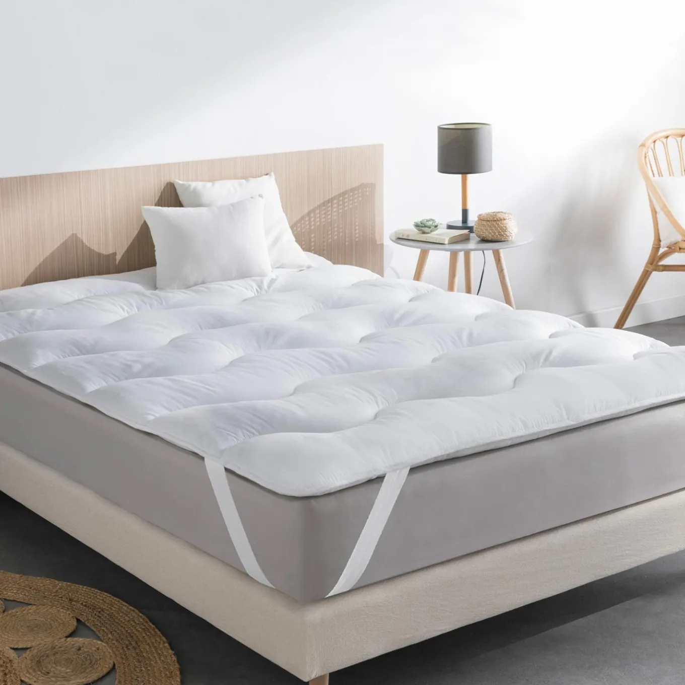 IDMarket Surmatelas 140x190 cm moelleux* Surmatelas|Chambre Complète Adulte