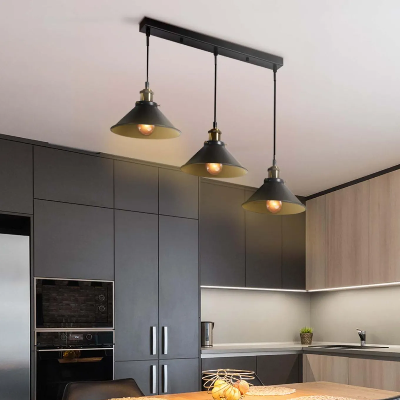 IDMarket Suspension lampes pas cher design industriel* Luminaires