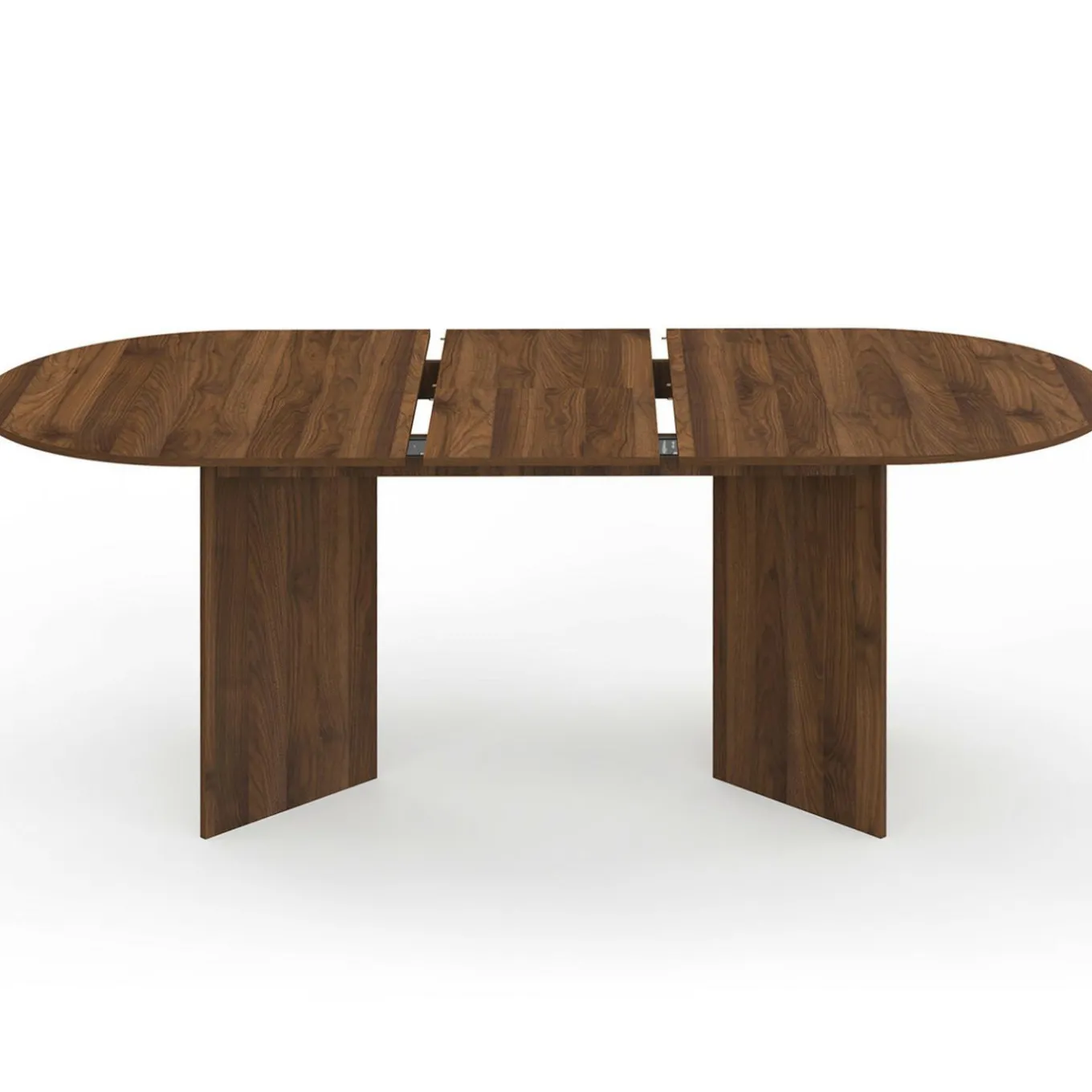IDMarket Table à manger extensible ovale MARTHE 6 -10 personnes noyer* Meubles En Bois|Tables