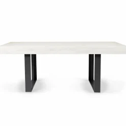 IDMarket Table à manger 4 à 8 personnes bois gris et pieds gris foncé* Collection Design|Collection Moderne