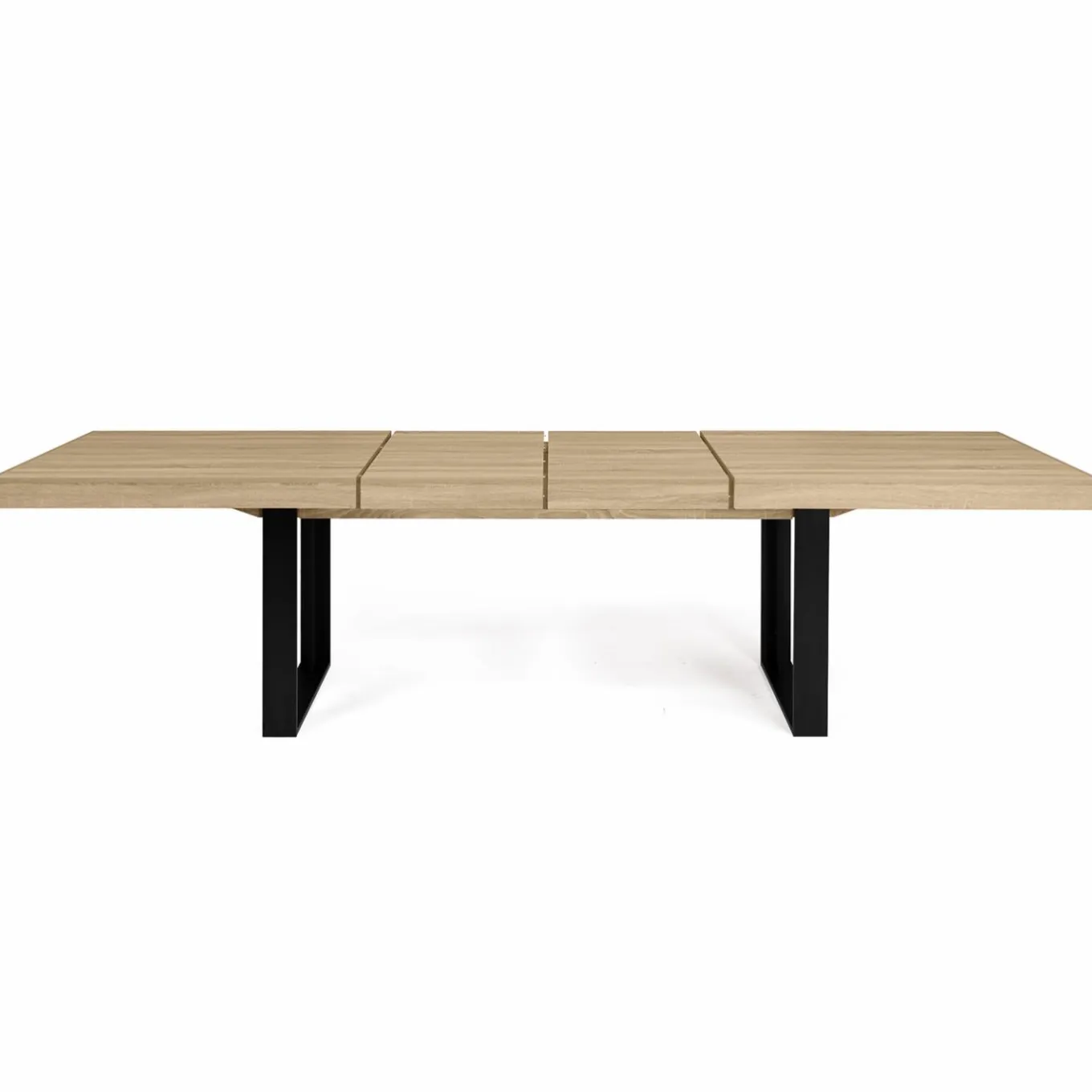 IDMarket Table à manger 10 à 12 personnes bois et noir* Meubles En Bois|Collection Design