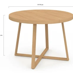 IDMarket Table à manger 6 personnes en bois* Meubles En Bois|Tables