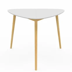 IDMarket Table à manger 4 personnes plateau blanc* Tables