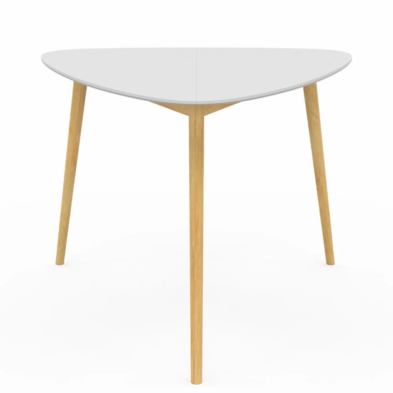 IDMarket Table à manger 4 personnes plateau blanc* Tables