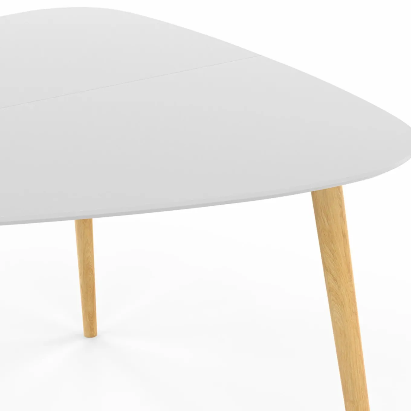 IDMarket Table à manger 4 personnes plateau blanc* Tables