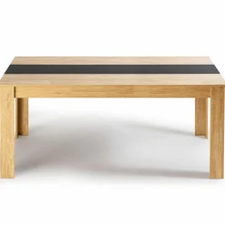 IDMarket Table à manger 8 personnes hêtre et noire* Meubles En Bois|Collection Contemporaine