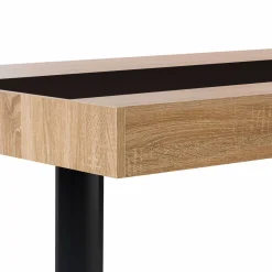 IDMarket Table à manger 10 personnes en bois avec bande centrale noire* Meubles En Bois|Collection Design