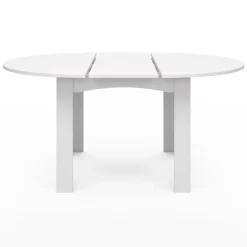 IDMarket Table à manger blanche extensible ronde pour 4-8 personnes* Collection Design|Tables