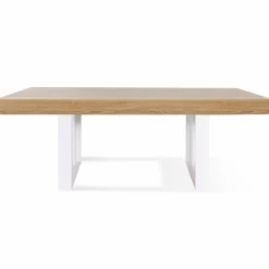 IDMarket Table à manger bois 10 personnes pieds blancs* Meubles En Bois|Collection Design