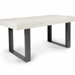 IDMarket Table à manger bois gris 160 cm* Collection Design|Collection Moderne