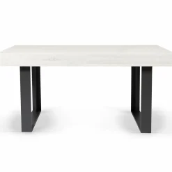 IDMarket Table à manger bois gris 160 cm* Collection Design|Collection Moderne