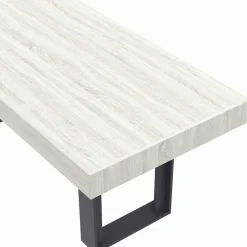 IDMarket Table à manger bois gris 200 cm* Collection Design|Collection Moderne