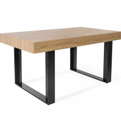 IDMarket Table à manger bois imitation hêtre 6 personnes* Meubles En Bois|Collection Design