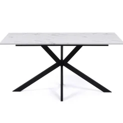 IDMarket Table à manger effet marbre blanc* Collection Design|Collection Moderne