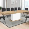 IDMarket Table à manger extensible rectangle 12 personnes* Collection Design|Collection Moderne