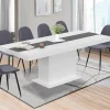 IDMarket Table à manger extensible rectangle blanche 160x200 cm* Collection Design|Tables Et Chaises