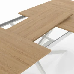 IDMarket Table à manger extensible rectangle pied araignée bois* Salle À Manger Complète|Tables Et Chaises