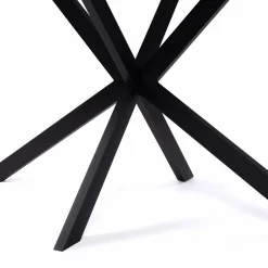 IDMarket Table à manger extensible effet marbre noir* Collection Design|Collection Moderne