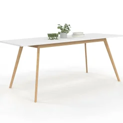 IDMarket Table à manger extensible blanche* Meubles Blancs|Petits Meubles