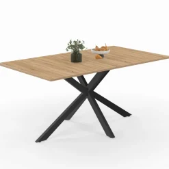 IDMarket Table à manger industrielle 160 cm* Meubles En Bois|Collection Industrielle