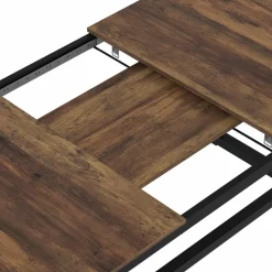 IDMarket Table à manger industrielle rectangle extensible 6-10 personnes* Collection Vintage|Tables