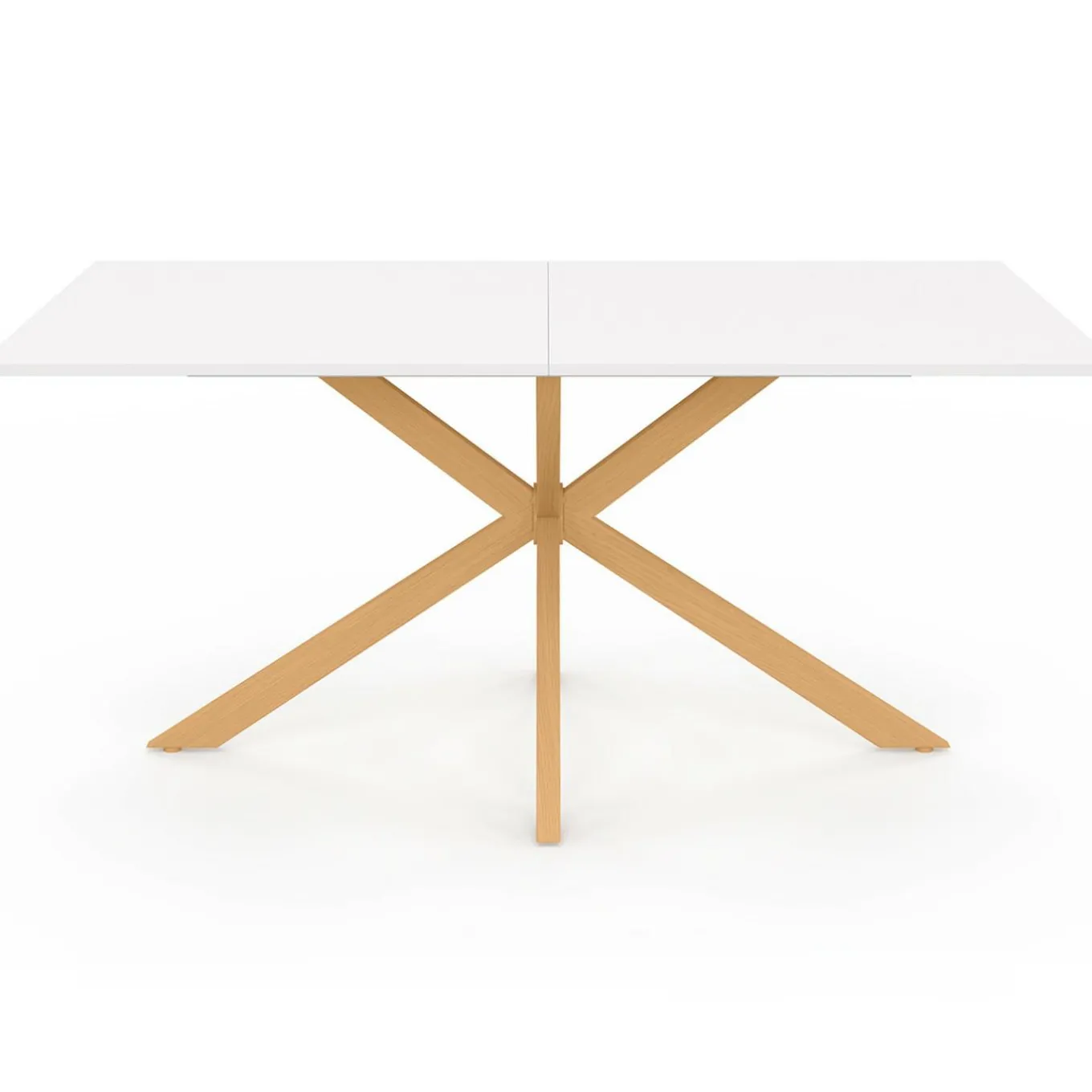 IDMarket Table à manger rectangulaire 8 personnes pied araignée* Collection Moderne|Salle À Manger Complète