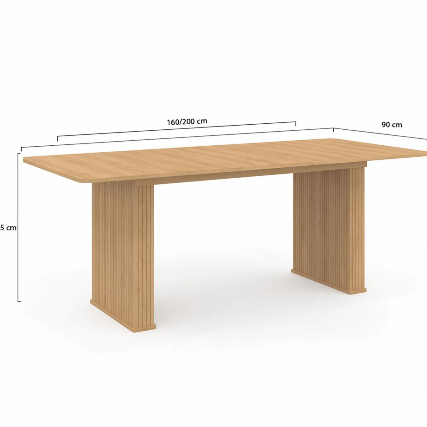 IDMarket Table à manger rectangulaire extensible coloris bois 6-10 personnes* Tables