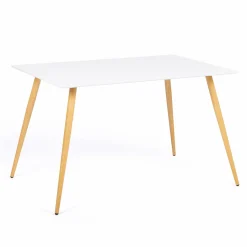 IDMarket Table à manger scandinave blanche SARA* Meubles Blancs|Collection Scandinave
