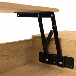 IDMarket Table basse avec 2 plateaux relevables style industriel* Meubles Bas|Collection Industrielle