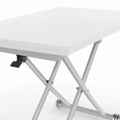 IDMarket Table basse convertible en table à manger blanche* Meubles Blancs|Collection Design
