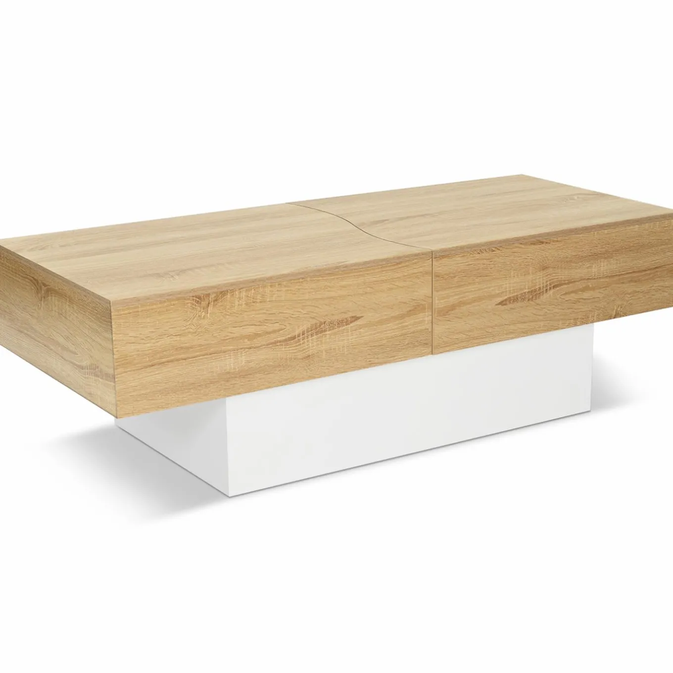 IDMarket Table basse design avec rangement mini bar intégré* Collection Contemporaine|Salon Complet