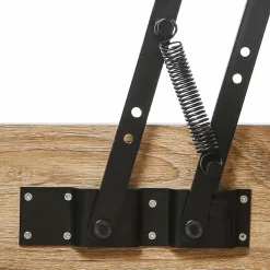 IDMarket Table basse industrielle blanche et bois avec plateau relevable* Collection Industrielle|Salon Complet