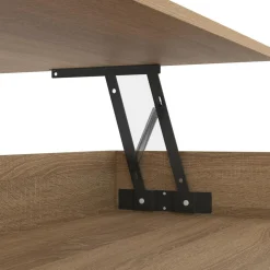 IDMarket Table basse plateau relevable rectangulaire bois et noir* Meubles Noirs|Meubles En Bois