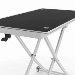 IDMarket Table basse relevable en table à manger verre trempé* Salon Complet|Tables Basses