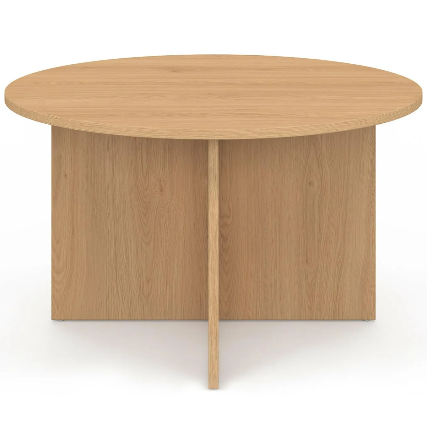 IDMarket Table basse ronde 70 cm bois façon hêtre* Meubles En Bois|Tables Basses