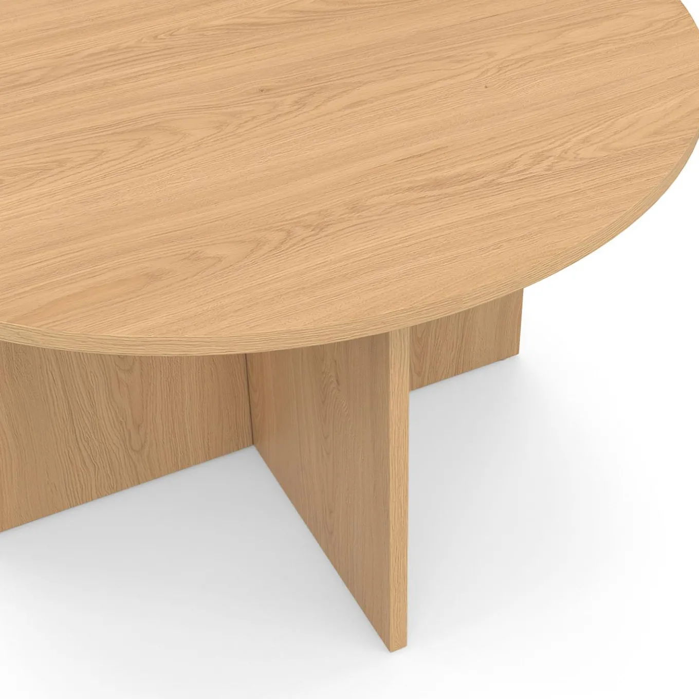 IDMarket Table basse ronde 70 cm bois façon hêtre* Meubles En Bois|Tables Basses