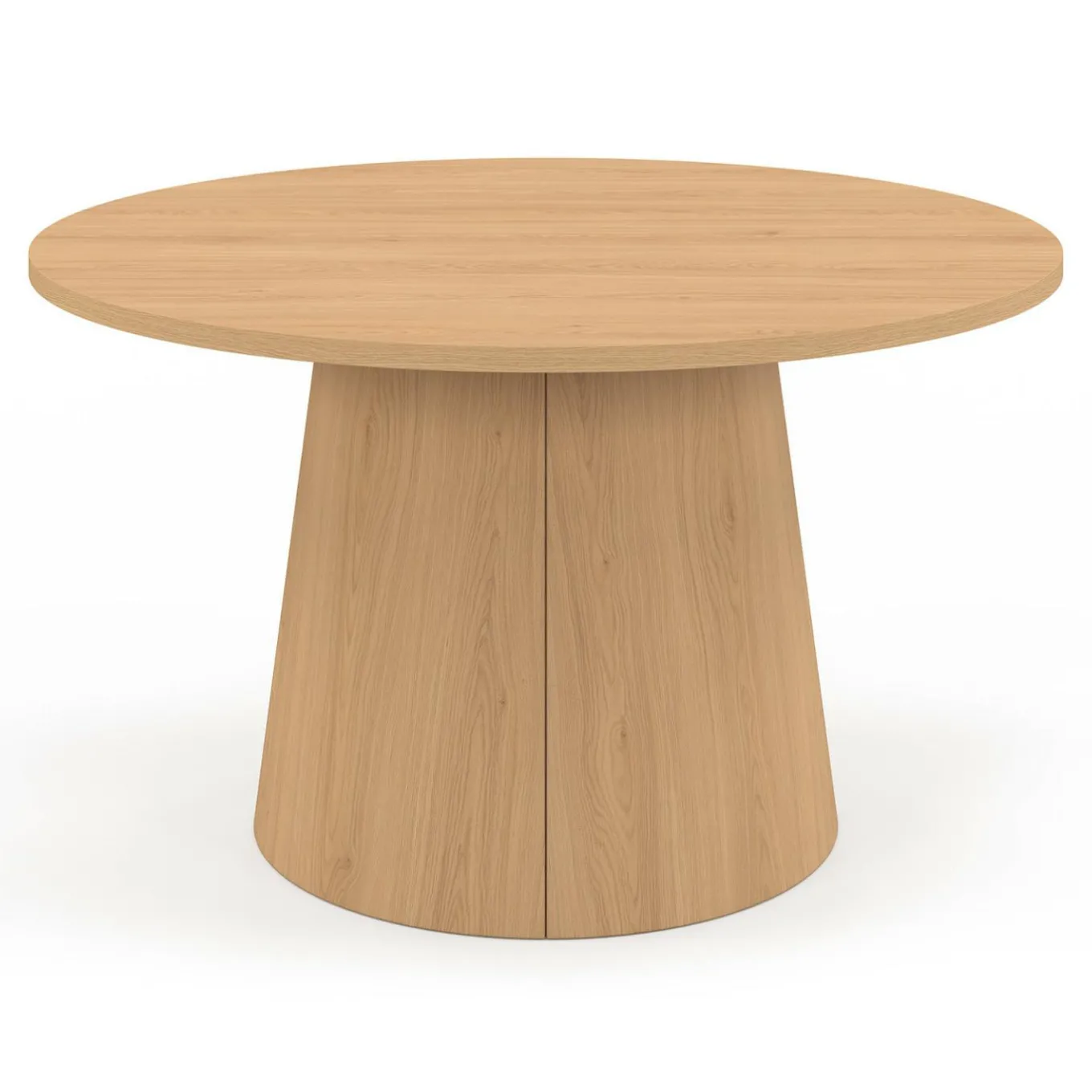 IDMarket Table basse ronde bois effet hêtre 70 cm pied central* Meubles En Bois|Tables Basses