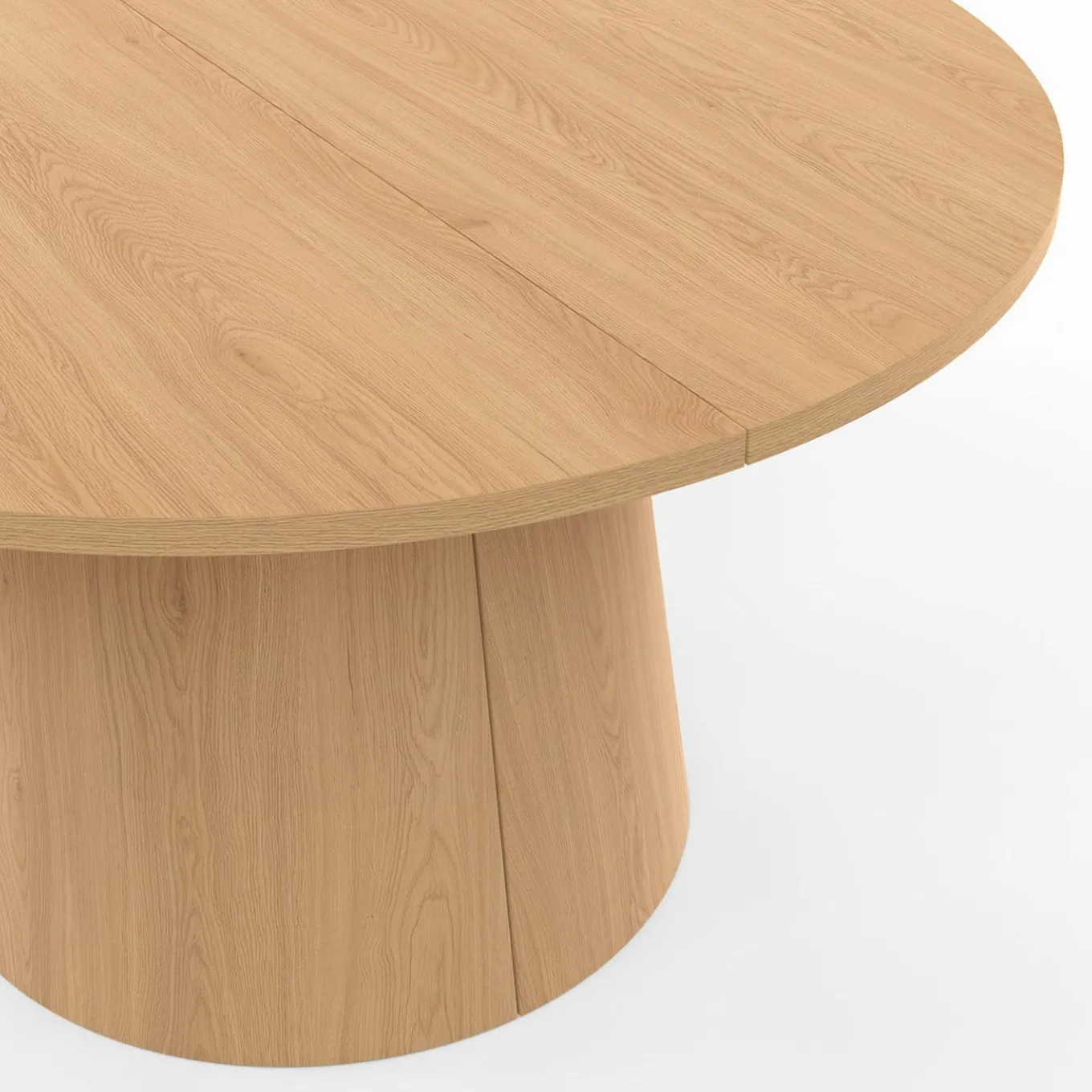 IDMarket Table basse ronde bois effet hêtre 70 cm pied central* Meubles En Bois|Tables Basses
